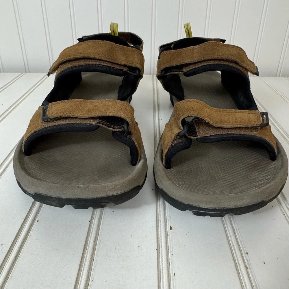 Teva Sandals Men's 10 Brown Trailpulse‎ Suede Hiking Outdoors